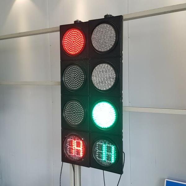 200MM 4-Aspect RYG Ball With Countdown Timer Road Traffic Light