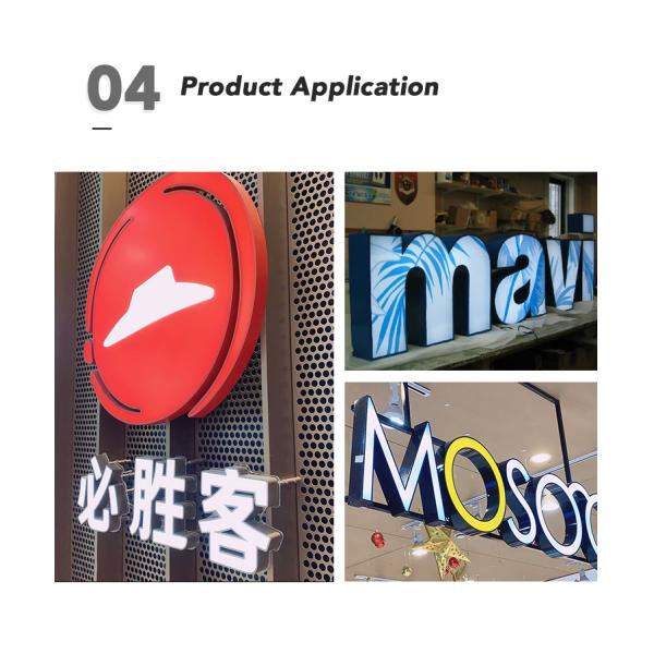 знак светлой коробки 3d рекламируя профиль письма Channelume алюминиевый с Pvc и формой