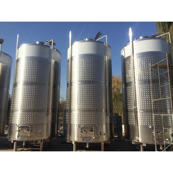 Single Wall 3mm Fruit Wine Fermentation Tank , Wine Fermenting Equipment