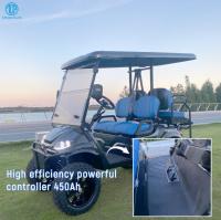 KDS Mini Carro de golf eléctrico levantado 4 ruedas Freno de disco 10 pulgadas Pantalla 4 asientos Club Car