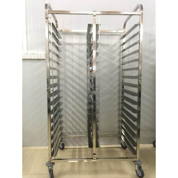 40*60 Bakery Tray Rack Trolley Rectangle Bakery Racking Trolley With Trays