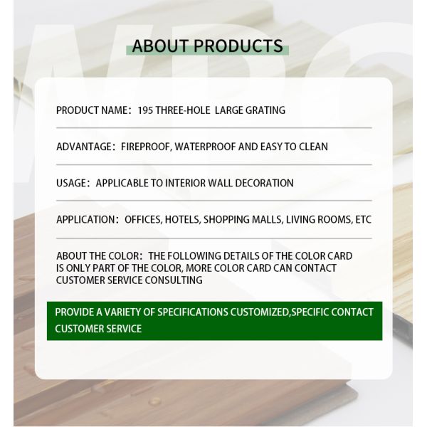 Hardwearing Outdoor PVC WPC Cladding Siding Panel Scratch Resistance Ventilated Grating Board Waterproof Office Free Samples