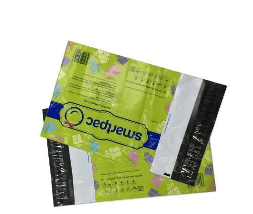 Self adhesive documents enclosed PE laminated Material  Plastic Bag with Adhesive Tap