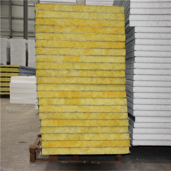 1150-50-0.426mm glass wool wall sandwich panel with fireproof and sound insulation