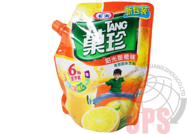 PE Liquid Pouch Bag With Spout , PET Printed Spout Pouch