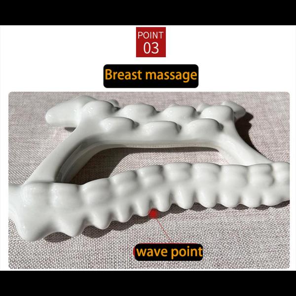 Ceramic Gua Sha Facial Massage Tool with Natural Moist Heat/Cold Therapy in Korea