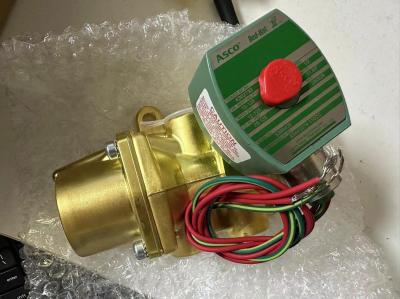 8344G074 110V Emerson ASCO Solenoid Valve 4 Way 1/2 NPT Single Solenoid Brass Body