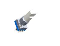 Appareil de potentiomètre rotatif en plastique métallique -25C-85C 300 Ohm-3M Ohm Résistance de puissance nominale de 0,05W
