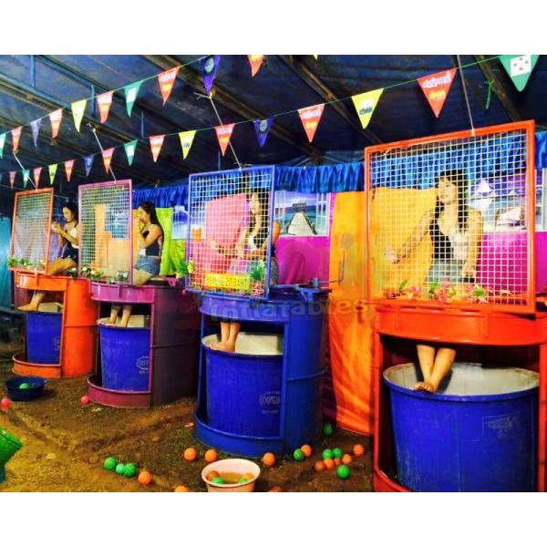 Будочка взаимодействующих водных видов спорта партии игры воды танка данка на открытом воздухе Дункинг