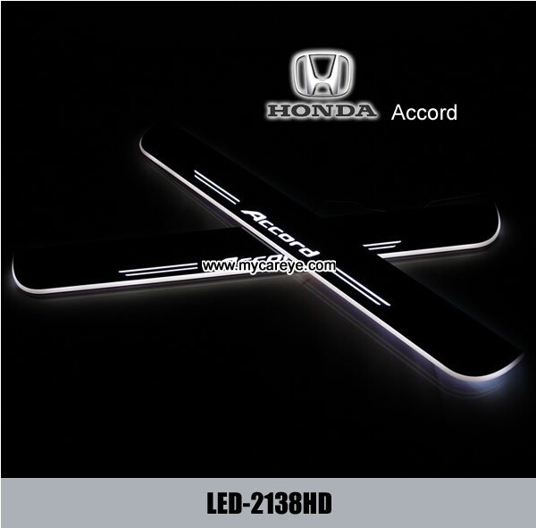 Sell auto accessory LED light car door sill scuff plate for Honda Accord