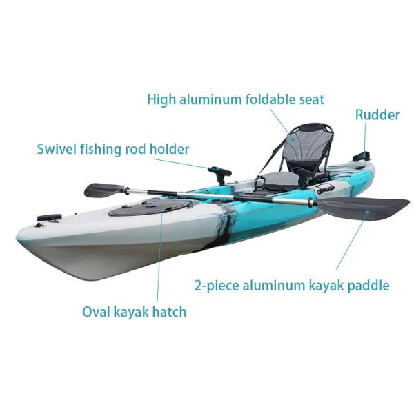 Sit On Top Fishing 400 Pound Capacity Kayak  With Pedal System