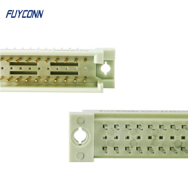 Conector reto de Eurocard da tomada masculina das fileiras do conector 3 do RUÍDO 41612 do PWB 20Pin