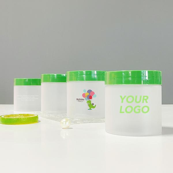 Custom Bowl Shaped 250g Container Jar Plastic With Screw Top Lids
