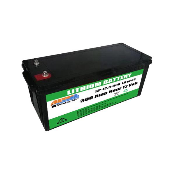 Lightweight 12V 300Ah Lifepo4 Battery Rechargeable Lithium Ion Solar Battery RoHS Compliant