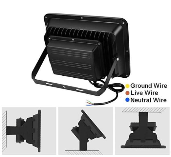 200W LED Flood Lights Outdoor 22000lm Super Bright IP66 Waterproof For Yard Garden