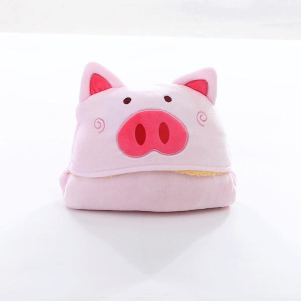 Winter Thick Hooded Blanket Kids Gifts Wearable Fleece Blanket For Adults