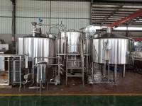 3000 L Craft Beer Brewing Equipment With Brushed Stainless Steel Surface