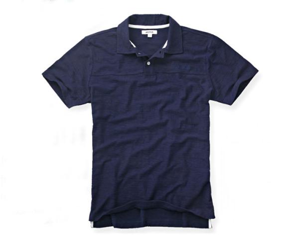 Screen Printing Mens Short Sleeve Polo Shirts , Casual Men's Polo Neck Shirts