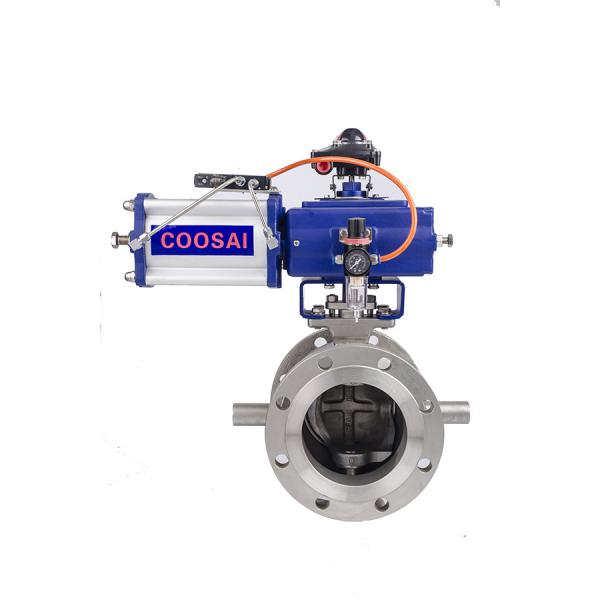 1''-10'' DN25-DN250 Segment Ball Valve for Pulp Paper Pharmacy Beverage Food Temperature Range -20C To 200C