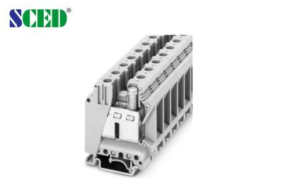 Calibre de diâmetro de fios terminal da largura 15.2mm 600V 150A 0 trilhos do ruído blocos terminais de 18 - de 1/