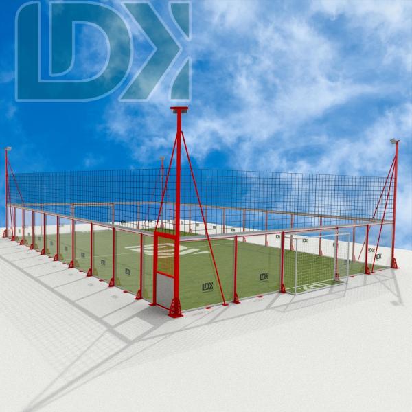 LDK Premium Glasswall Football Cage Innovative Design Customized Glass Soccer Cage