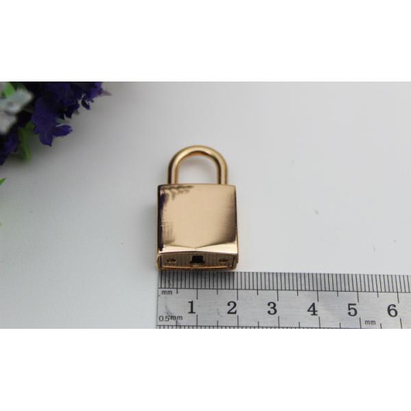 Handbag hardware wholesale light gold zinc alloy metal decorative lock and key
