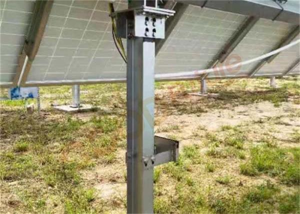 Simple One Axis Solar Tracker 20% N-S Slope With Auto Night Position
