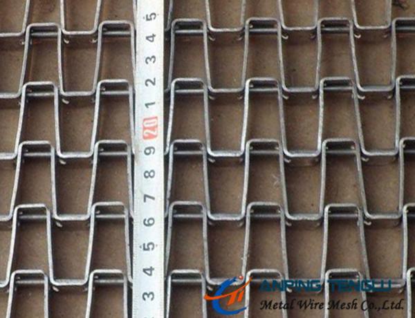 Stainless Steel Horseshoe Mesh Conveyor Belt, for Heavy Goods Conveyor