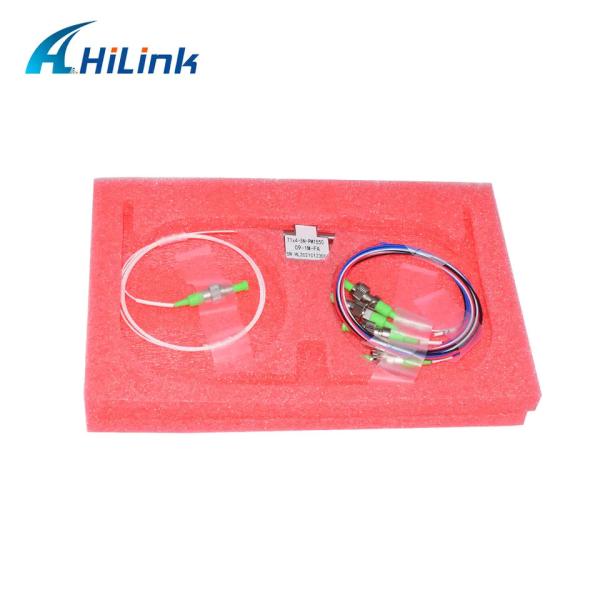 Manutenção programada 1260 do interruptor ótico de FSW 1x4 ~ 1620nm 900um que trava não o conector de FC/APC