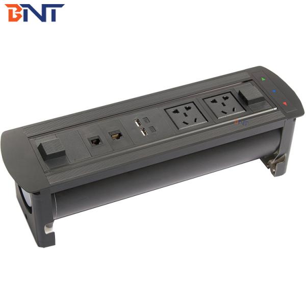 available customized electric table flip up socket with 180 degree overturn angle EK6203
