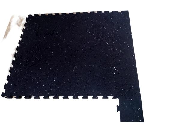 Puzzle Edge Rubber Interlocking Floor Tiles Red / Blue Composite Rubber Flooring