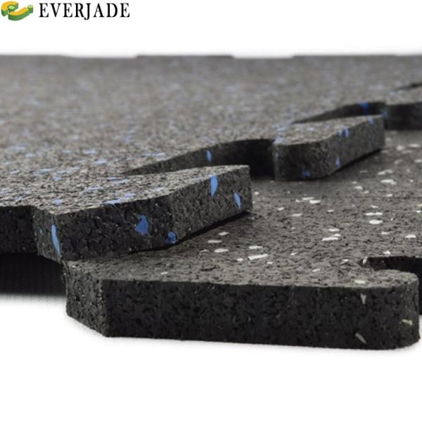 Splicing Gym Rubber Floor Mat With Shock Absorption And Power Zone Cushion