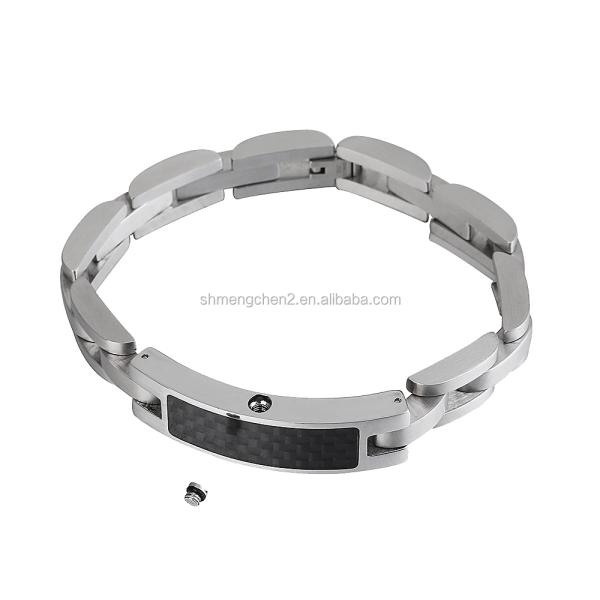 Carbon Fibre Stainless Steel God Bless Memorial Urn Bracelet for Children's Cremation