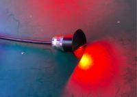 Half Moon Black Casing Aluminum Red 12V 1W LED Marine Light For Boat Yacht