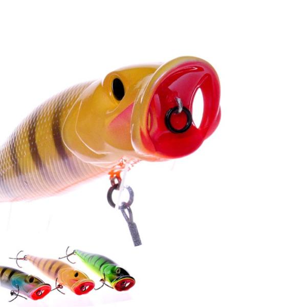 wholesale fishing tackle minnow hard plastic fishing lure Popper 125mm 40g