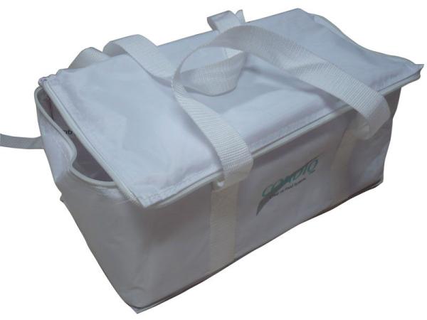 Promotional  210D White Nylon Thermal Protective Bag, Food Carrier Bags 42 * 28 * 16 cm