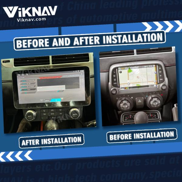 VIKNAVタッチスクリーン Android カーラジオ シェブロレット カマロ 2010-2015 アップグレード ワイヤレスカープレイ Android オート GPS ナビゲーション