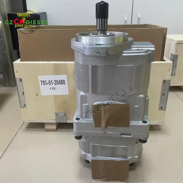 Bomba de engranaje hidráulica 705-51-20480 7055120480 705-51-20430 7055120430 para cargador de ruedas WA320-3 WA300-3A
