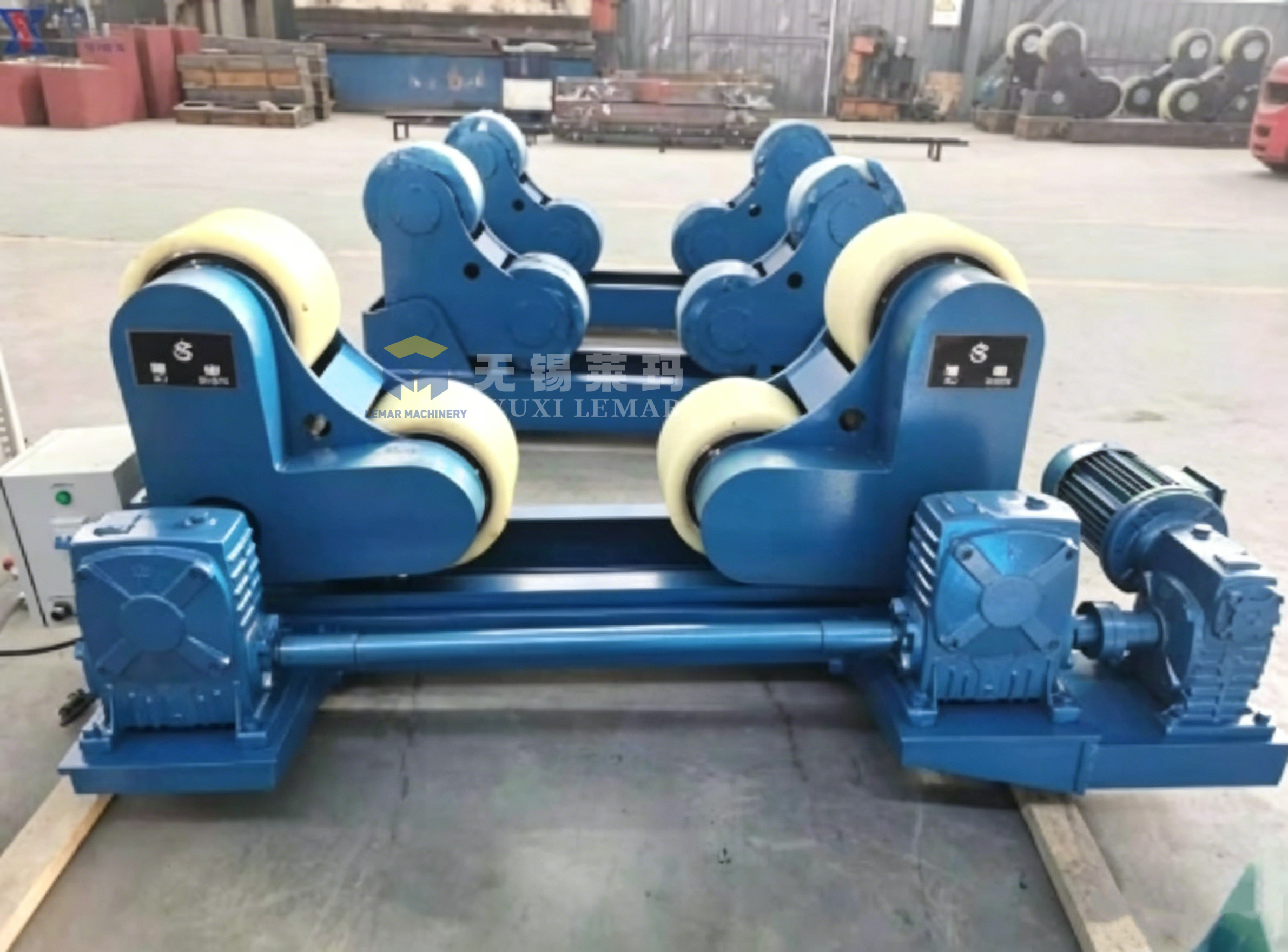 60Ton Heavy Duty Welding Turning Rolls for Pressure Vessel Wind Tower Tank Circumferential Welding