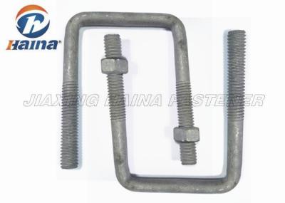 OEM Steel MS Gr4.8 High Tensile Custom Fasteners Gr8.8 Square Bend U Shaped Bolts M16 Diameter