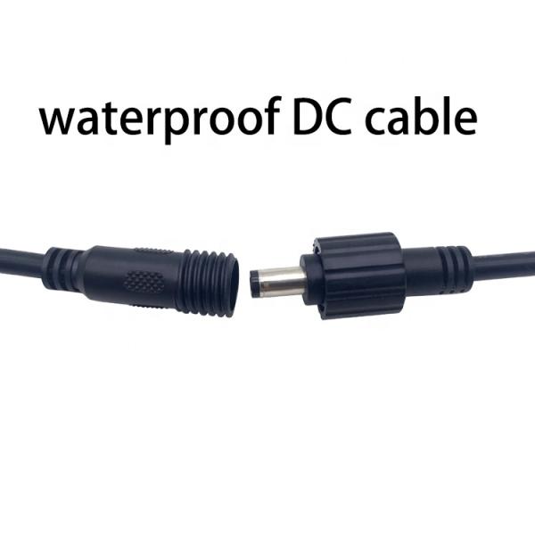 Hombre a mujer 5.5x2.1mm 5.5x2.5mm 3.5x1.35mm Cable de extensión de energía DC a prueba de agua