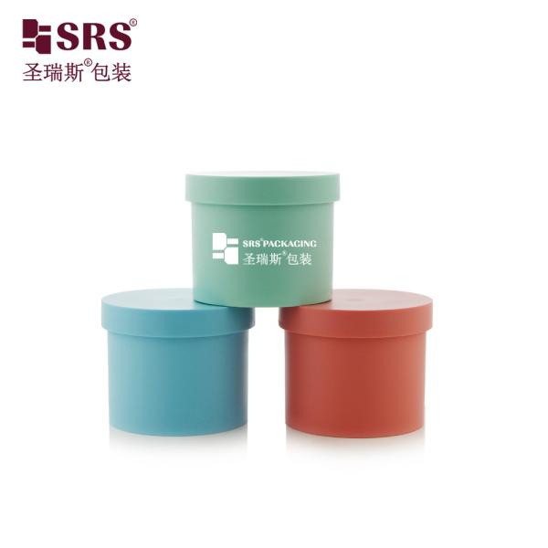 100g de pared única de plástico de PP envasado cosmético contenedor de inyección color personalizado frascos de crema para el cuerpo