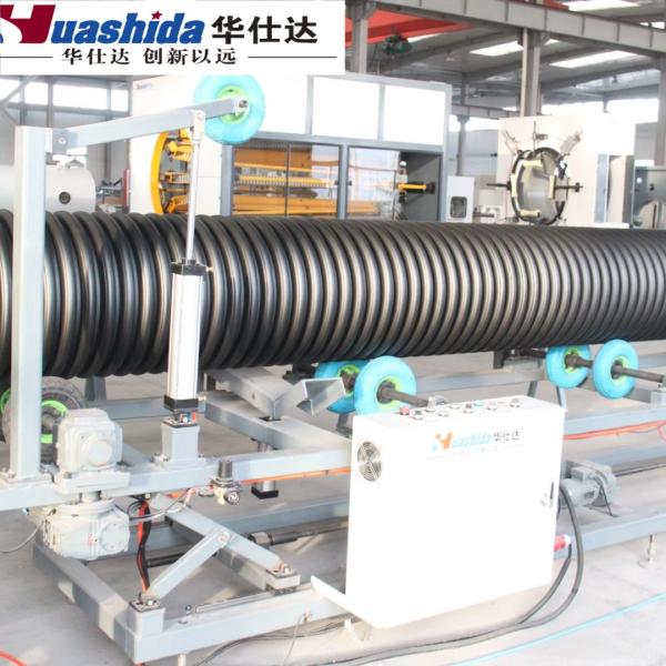 Double Layer HDPE / PP Double Wall Corrugated Water Pipe Extrusion Line Computerized