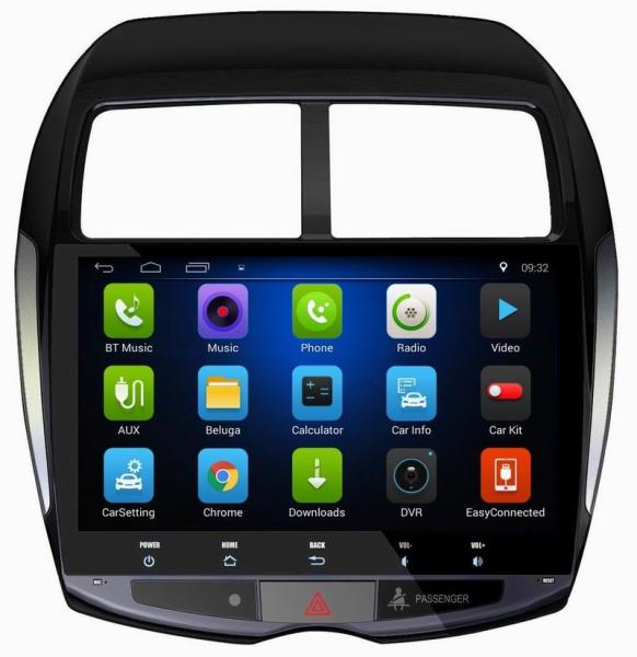 Ouchuangbo car audio multimedia android 8.1 fir Mitsubishi ASX 2013-2015 with MP3 mirror link USB 4*45 Watts