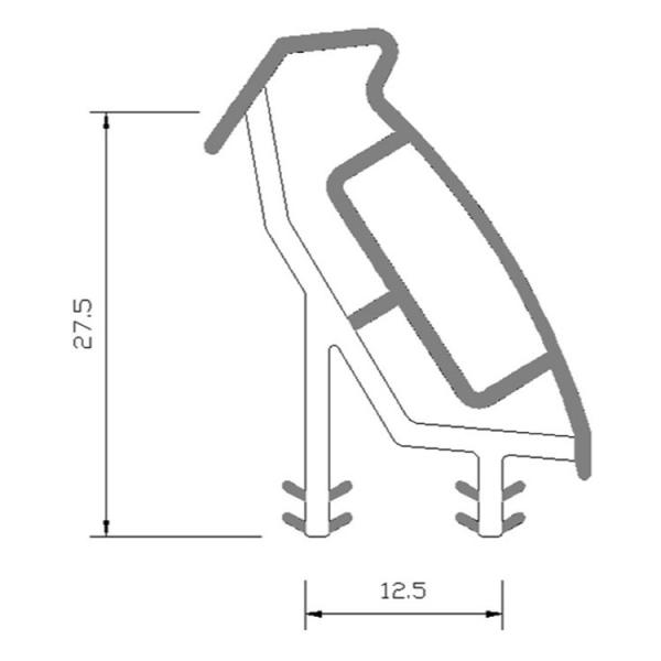 Custom Auto Rubber Parts Weather Seal Modern Glass Window Sealing Strip for Bathroom and Garage Door Use