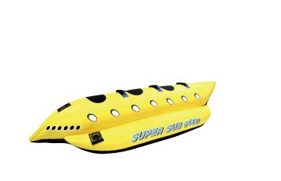 Tubos rebocadores secundários super amarelos da pessoa do PVC do esporte 3 para a mobília exterior inflável do esporte de barco