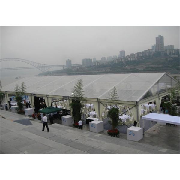 Transparent Sidewall Romantic Large Wedding Tents Aluminum Alloy Structure Marquee