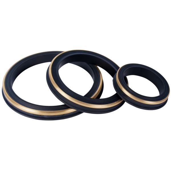 2 Inch HNBR Black Hammer Union Seal Rings / Lip Seal Gasket Oil Resistant