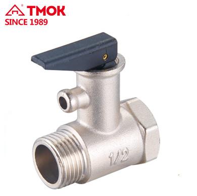 Water Boiler Brass Pressure Relief Valve With Plastic Handle