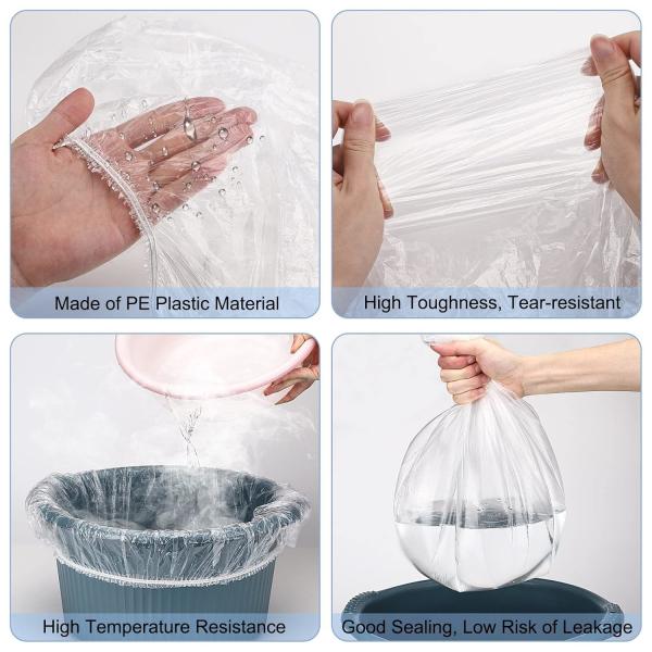 Disposable Pedicure Spa Liners, Clear Plastic Single Use Foot Spa Liners, Disposable Foot Tub Liner One-Off Foot Bath